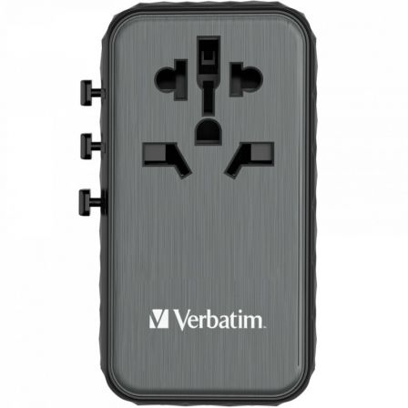 Verbatim UTA-06 Adaptador de Viaje Universal GaN III 100W
